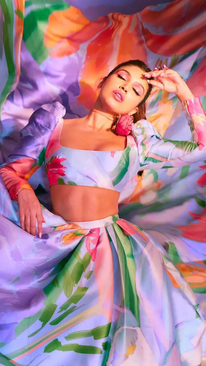 Bhumi Pednekar&rsquo;s floral lehenga is perfect for monsoon weddings