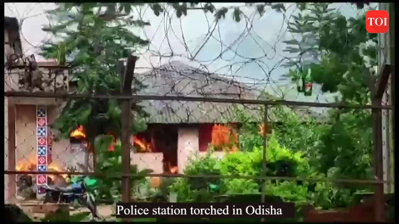 Police Station Torched In Odisha