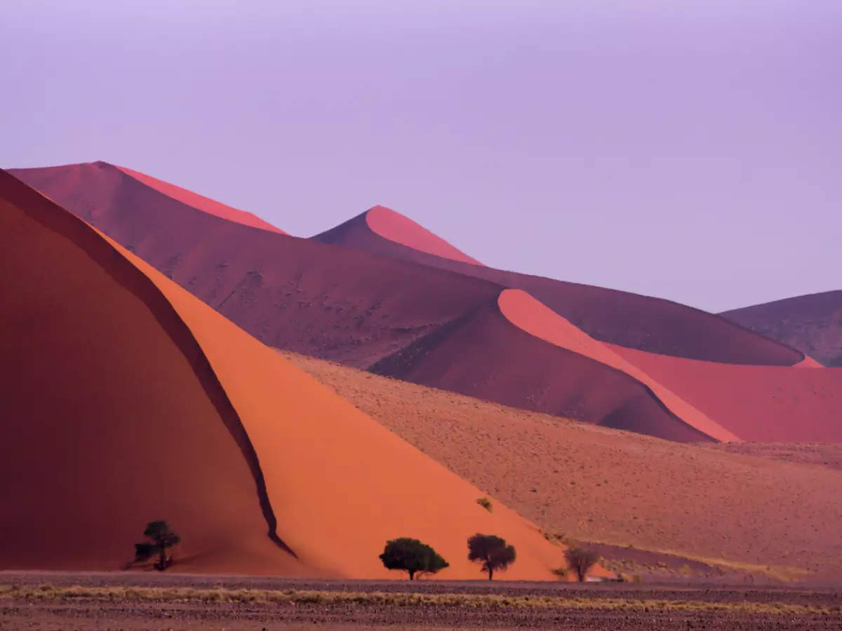 Red sand dunes of Namibia