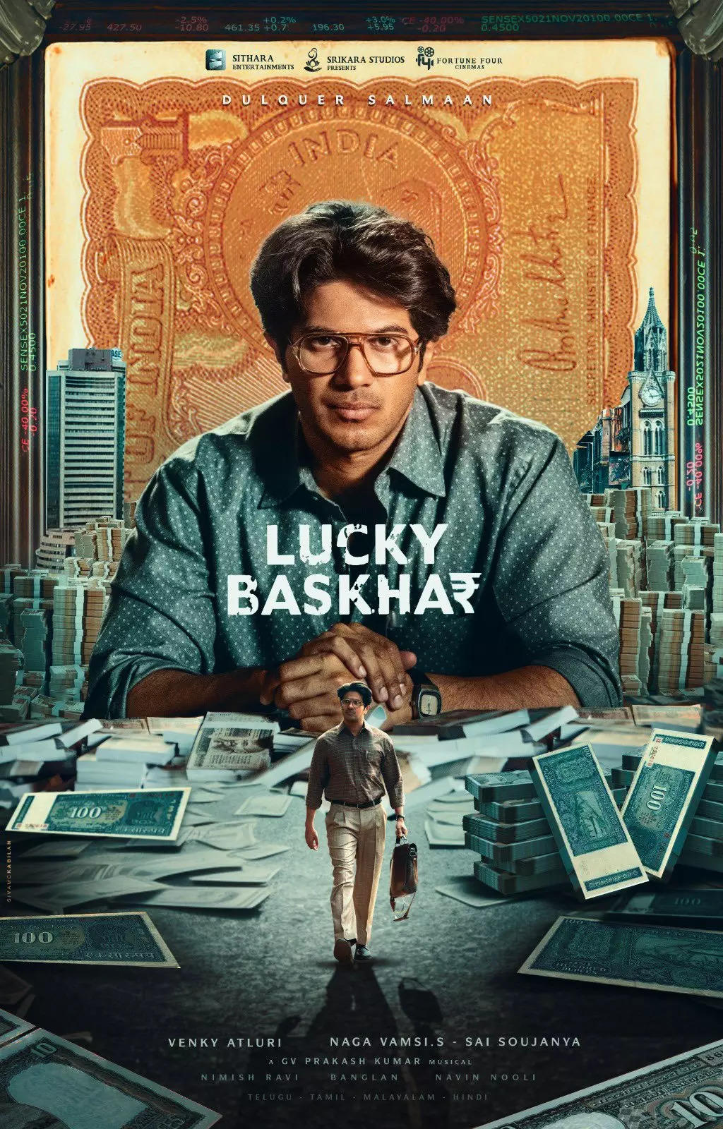 Lucky Baskhar Movie: Showtimes, Review, Songs, Trailer, Posters, News &  Videos | eTimes