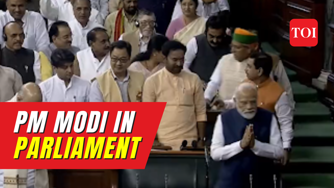 Watch Pm Arrives In Lok Sabha Amid No Confidence Motion Pm Modi To Speak At 4 Pm 6589