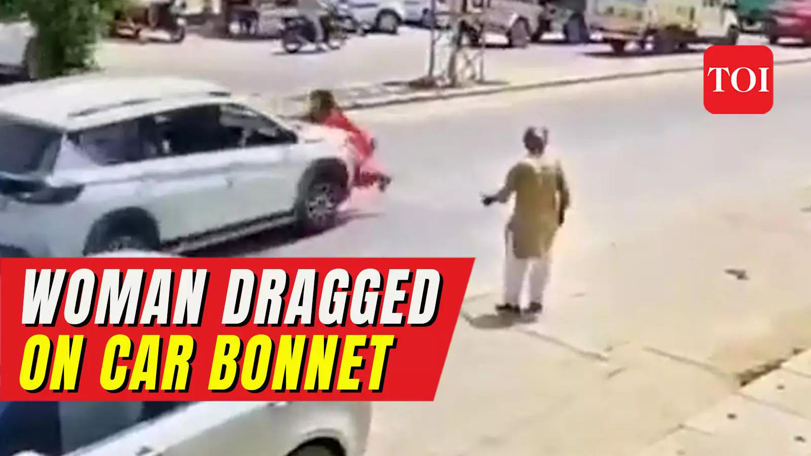 Cctv Woman Dragged On Car Bonnet In Rajasthans Hanumangarh 0820