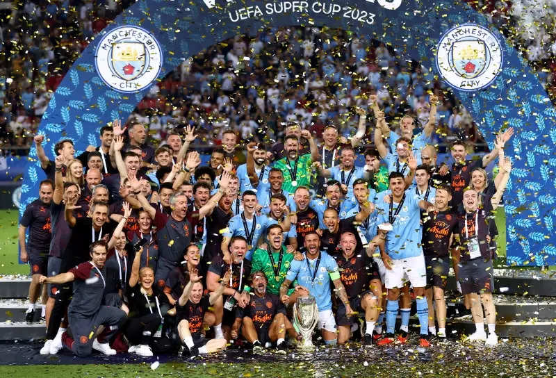 2023 UEFA Super Cup football match: Manchester City vs. Sevilla-Xinhua