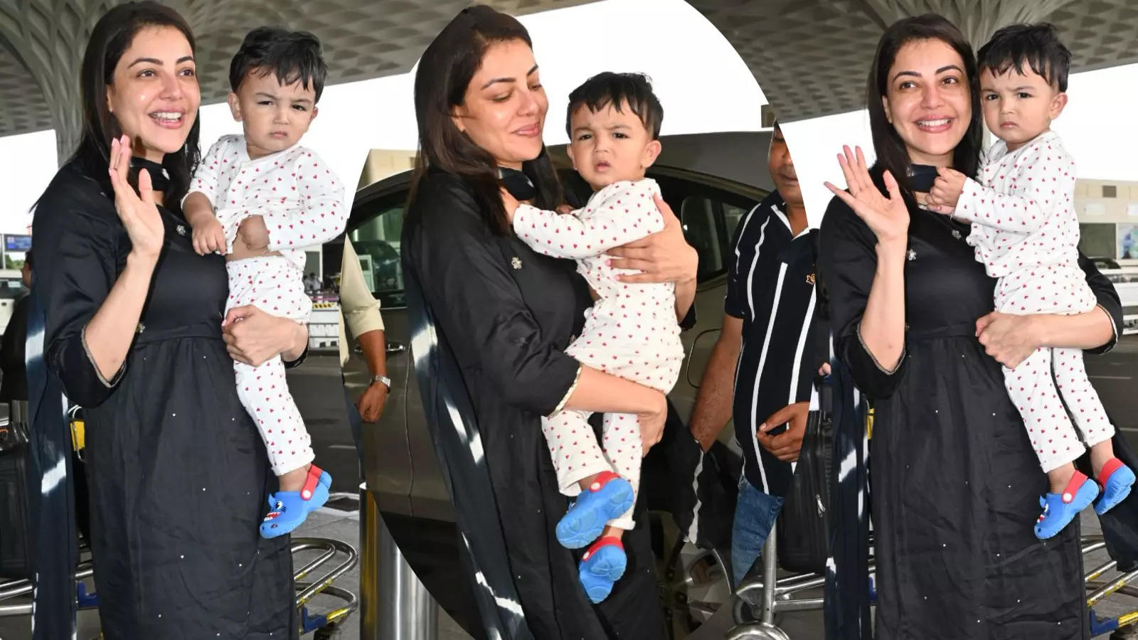 Cuteness overload! Kajal Aggarwal's little son Neil grabs all the ...