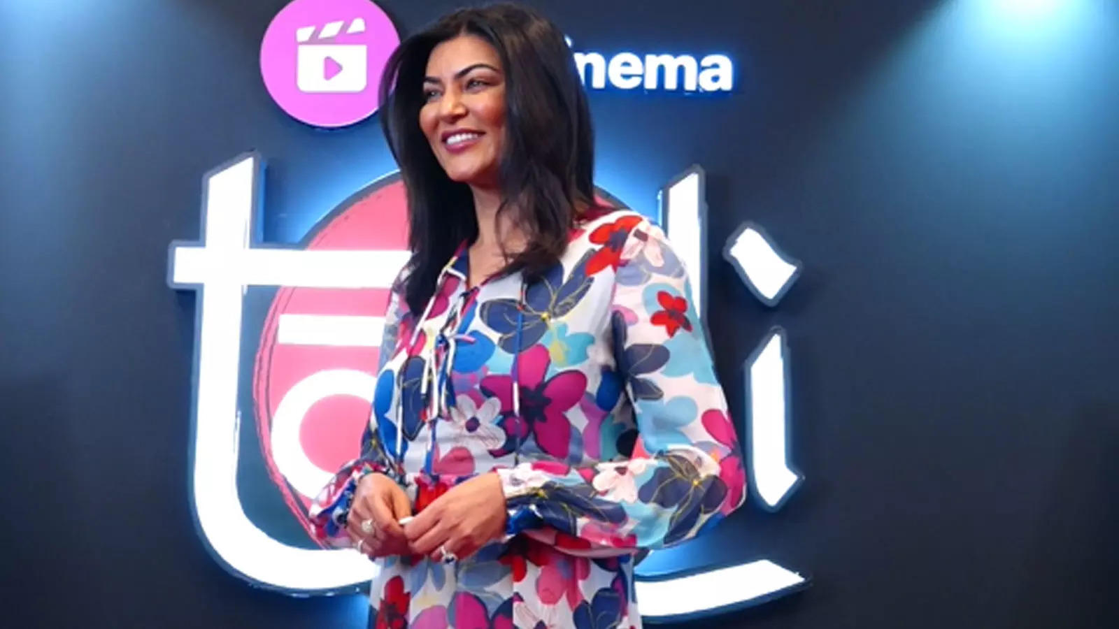 Sushmita Sen is elegance personified in a floral dress at the promotion ...