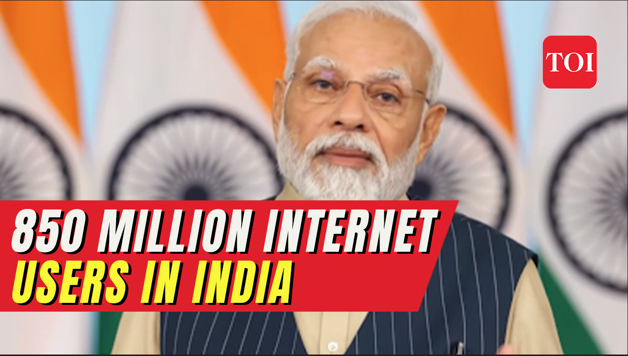 “850 million user enjoying” PM Modi at G20 digital economy