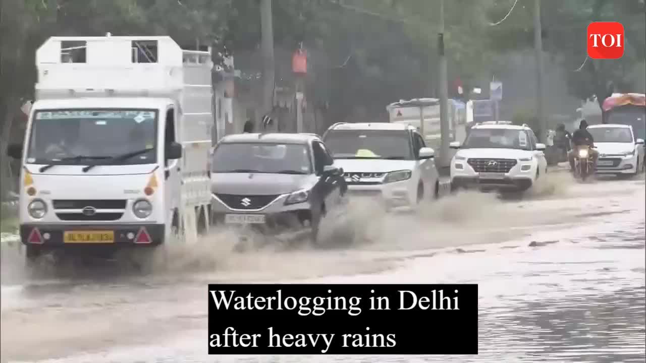 Waterlogging In Delhi After Heavy Rains