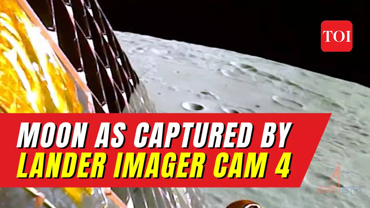 Breathtaking lunar snapshot Lander imager camera 4 captures stunning