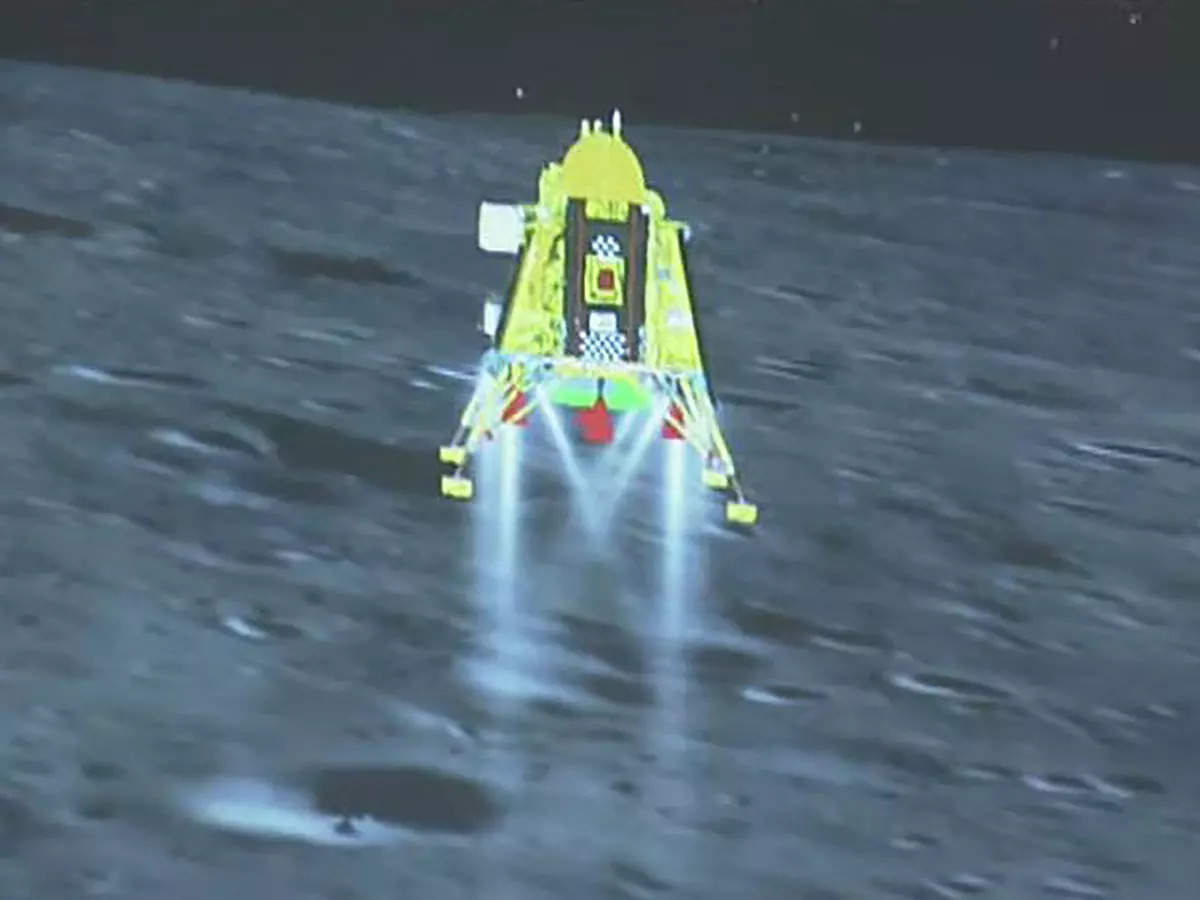 ​Chandrayaan-3 triumphs: Moon's south pole welcomes Earth's newest guest!​