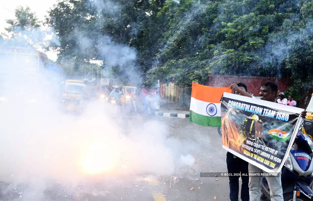 Celebrations take place across the nation with great pomp and fervour as Chandrayaan-3 landed successfully on Moon