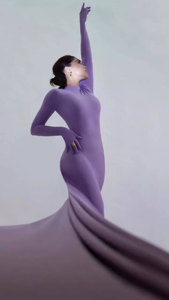 Sharvari Wagh elevates mid-week style in a body-hugging lavender gown