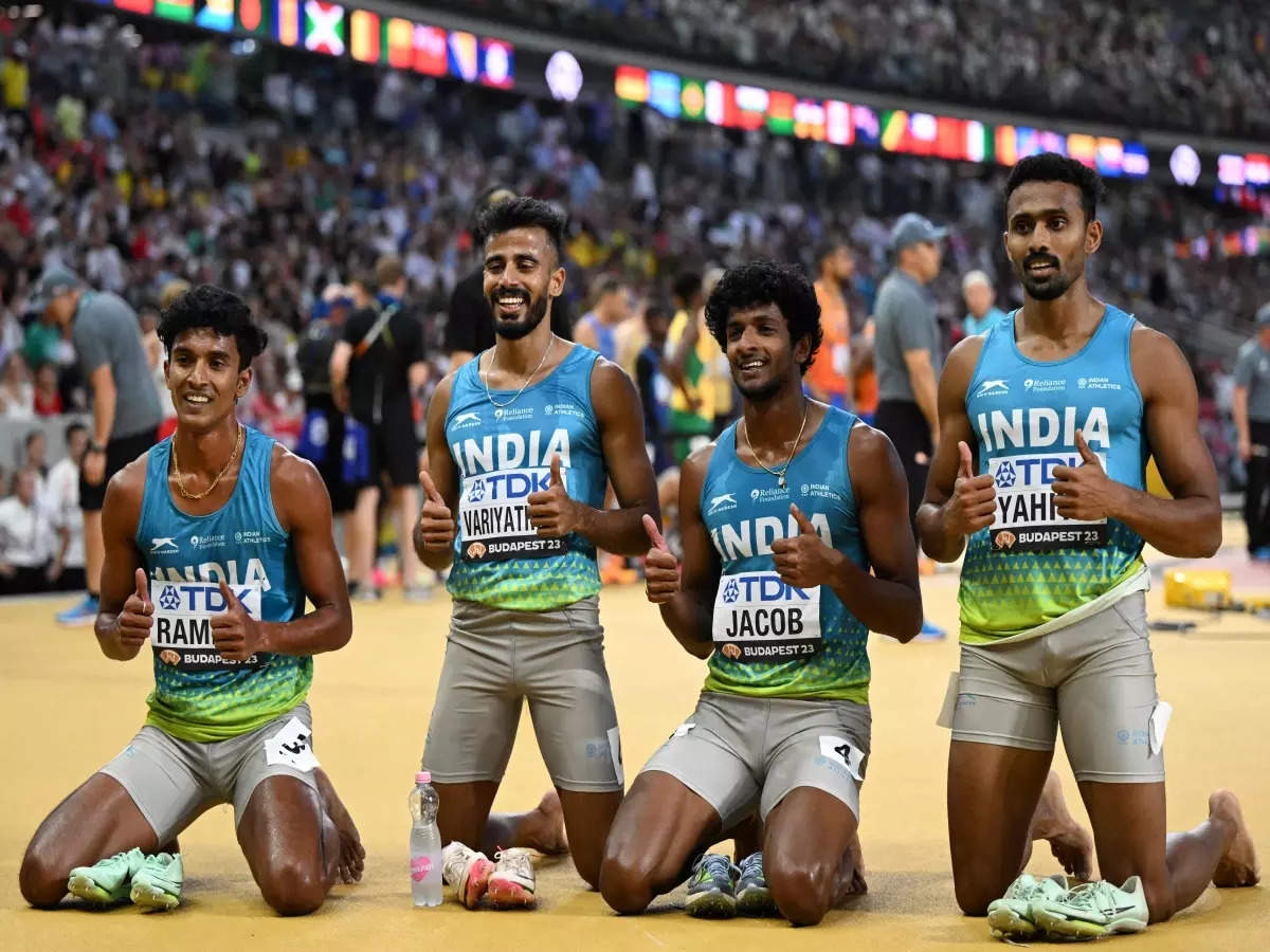 World Athletics Championships 2023: Indian men's 4x400m relay team breaks Asian record, see pictures