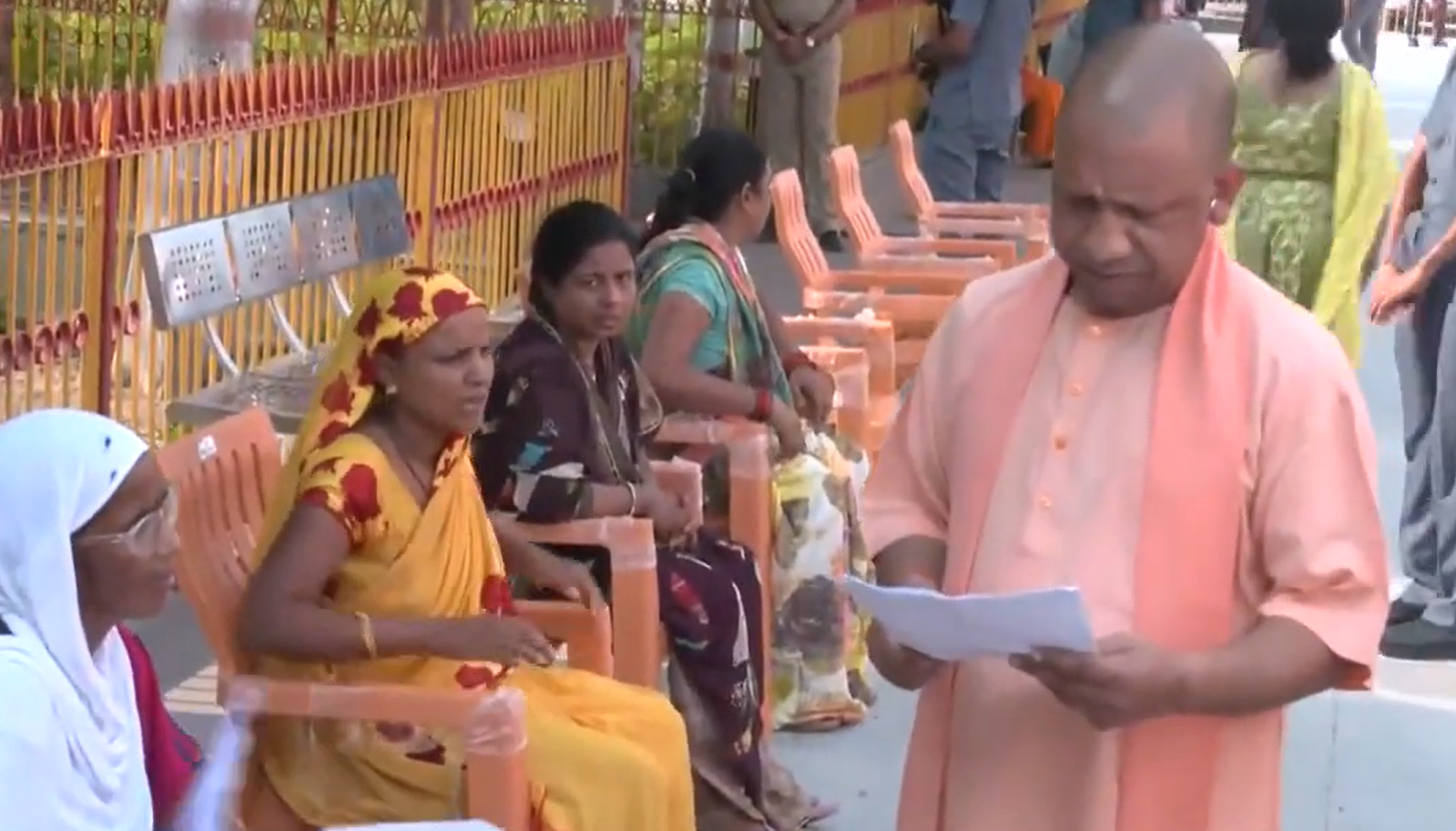 CM Yogi Adityanath Holds 'Janata Darshan' In Gorakhpur