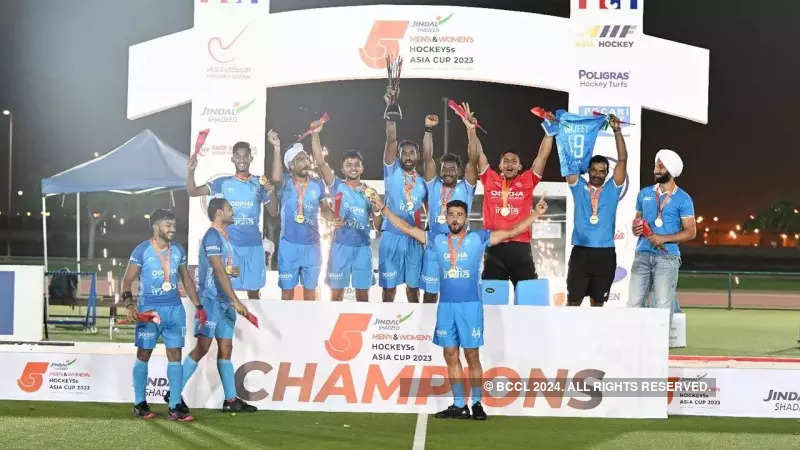 In pictures: India beat Pakistan in penalty shootout to win Men's Hockey5s Asia Cup final