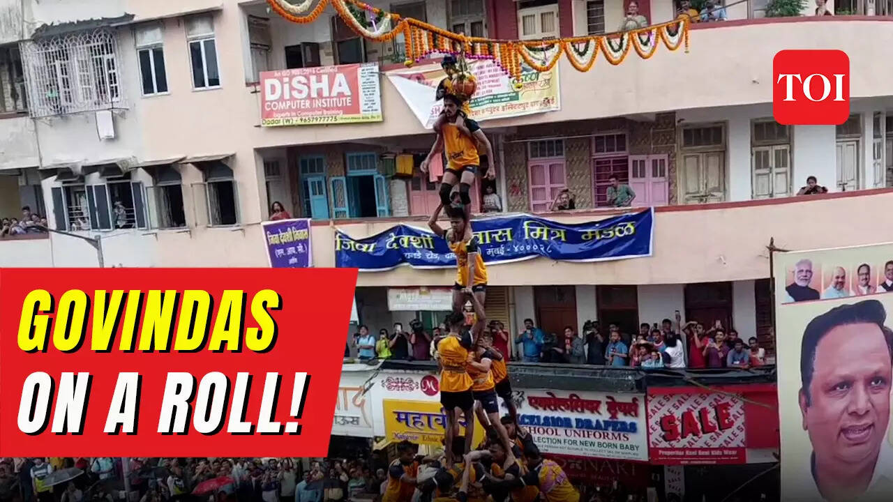 Watch Dahi Handi celebrations across Mumbai, first Dahi Handi broken with 8tiered pyramids