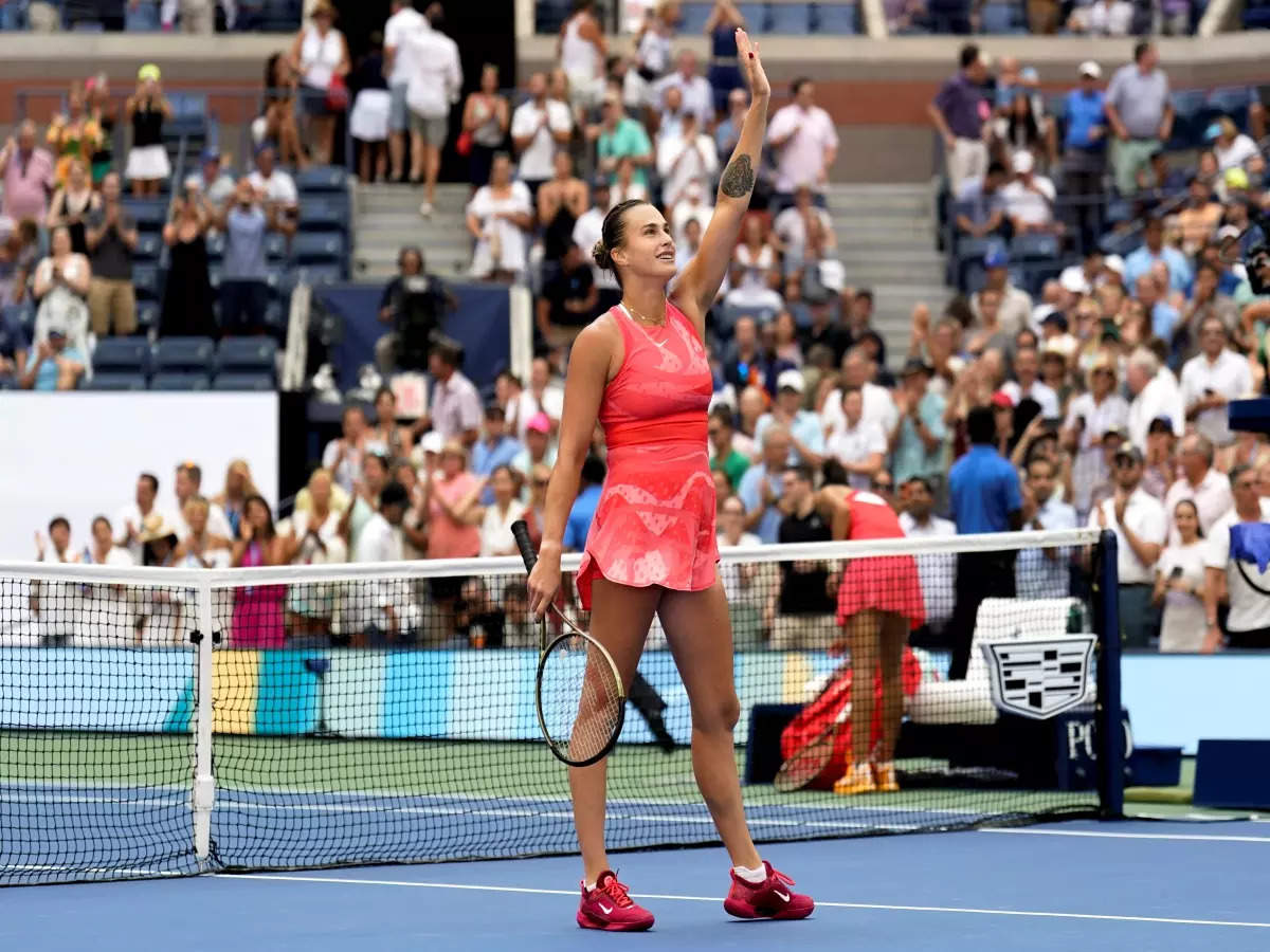 US Open 2023: World No.1 Aryna Sabalenka defeats Zheng Qinwen to reach semifinals, see pictures