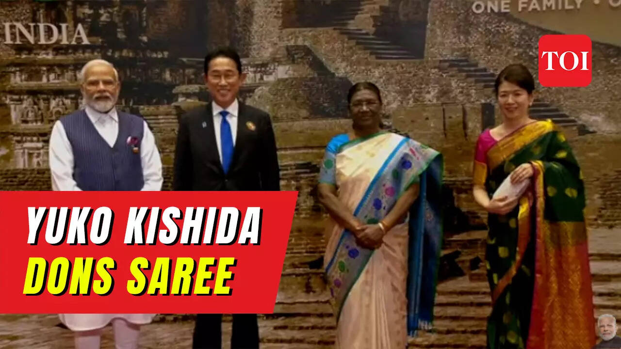 G20 Summit: Japan's First Lady drapes saree for President dinner