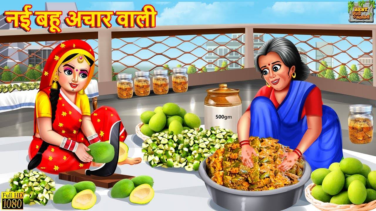 Watch Popular Children Hindi Story Nayi Bahu Achar Wali For Kids ...