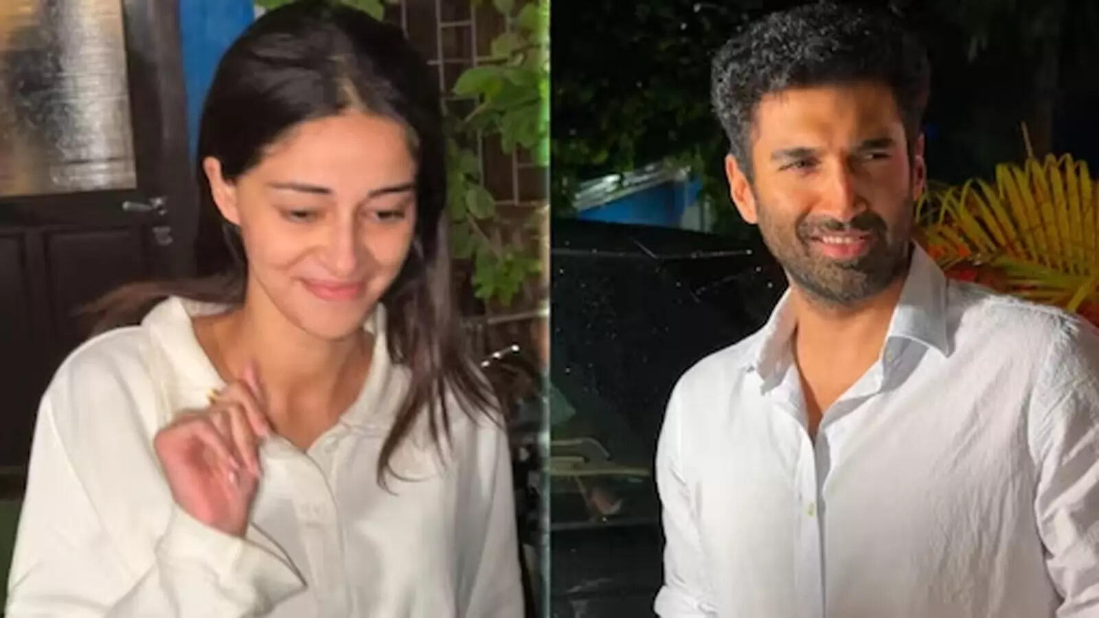 Ananya Panday blushes as she gets spotted with rumoured BF Aditya Roy Kapur -Watch VIRAL Video