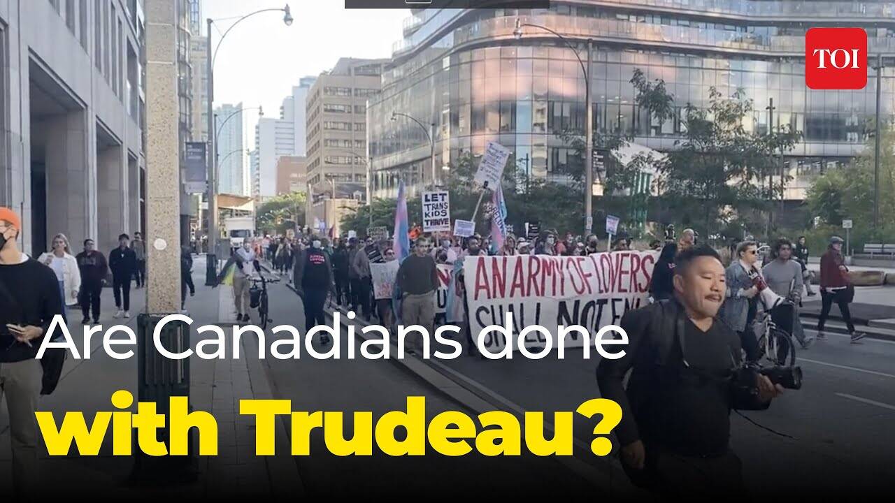 Abuses hurled at Justin Trudeau | MASSIVE protests rock Canada against ...