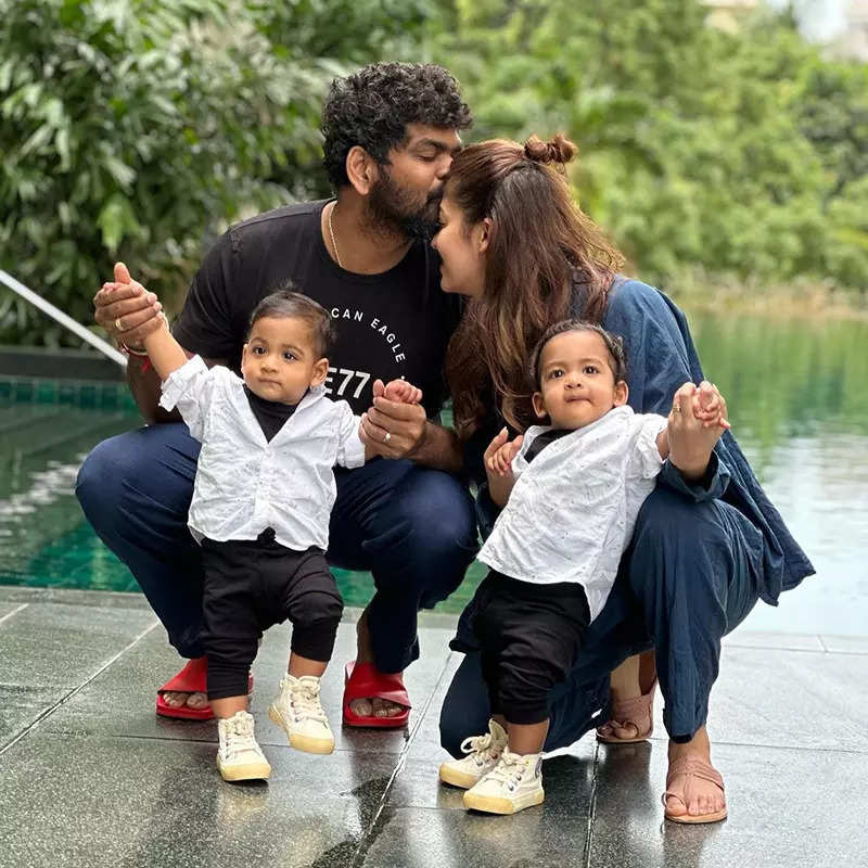 Nayanthara and Vignesh Shivan delight in twins Uyir and Ulag's first birthday celebration, see pictures