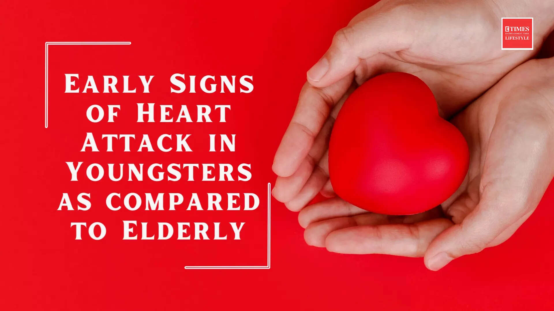 Early signs of heart attack in youngsters as compared to elderly