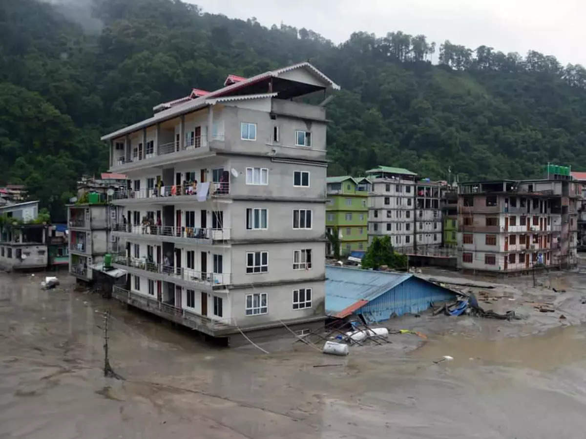 Sikkim flash floods leave behind trail of destruction, see pictures