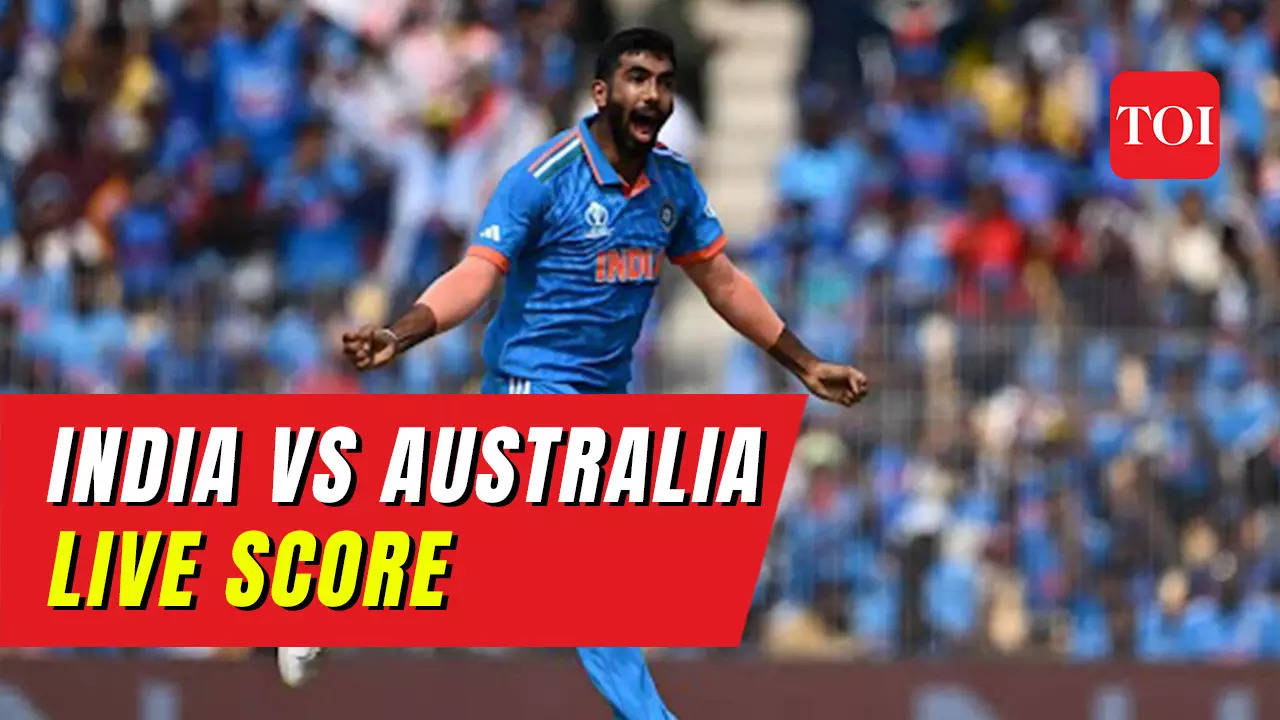 India vs Australia at World Cup 2023 Ravindra Jadeja takes three