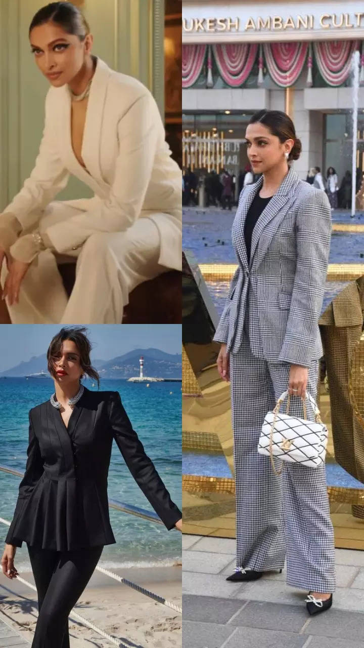Times when Deepika Padukone rocked power dressing in pant suits