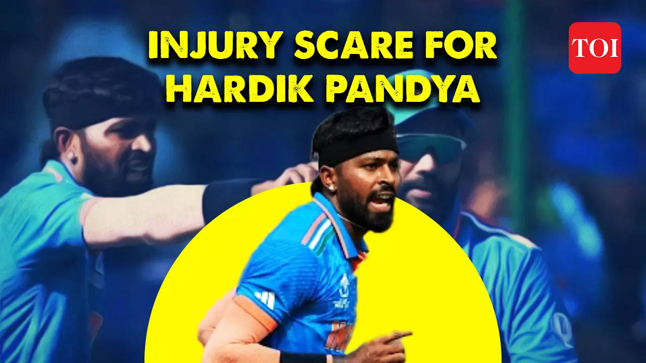 ICC World Cup Major injury scare for India as Hardik Pandya limps off