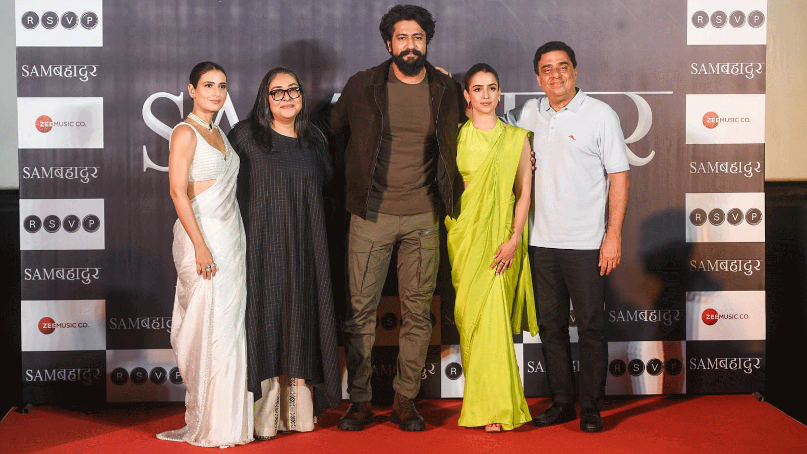 Vicky Kaushal, Sanya Malhotra, Fatima Sana Shaikh attend teaser launch ...