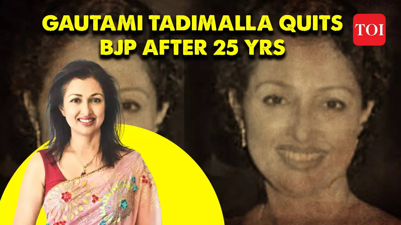 Breaking: BJP's star actor-politician Gautami Tadimalla quits BJP ...