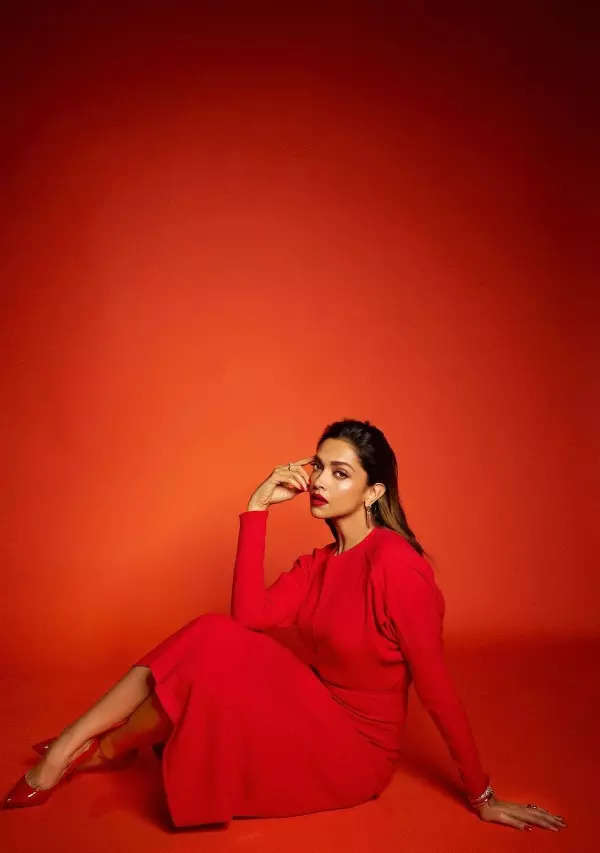 Deepika Padukone is a fashion force to be reckoned with in fiery red dress, see pictures