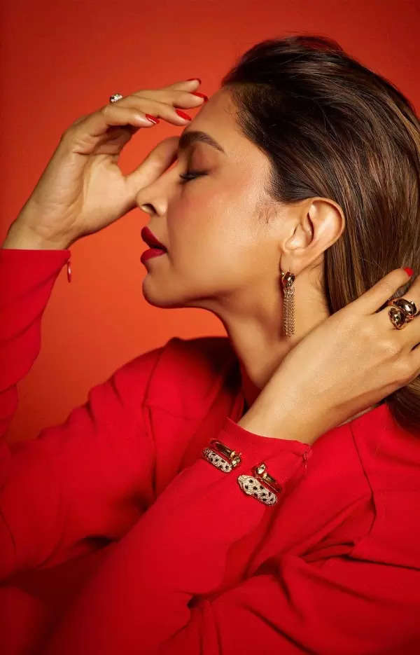 Deepika Padukone is a fashion force to be reckoned with in fiery red dress, see pictures