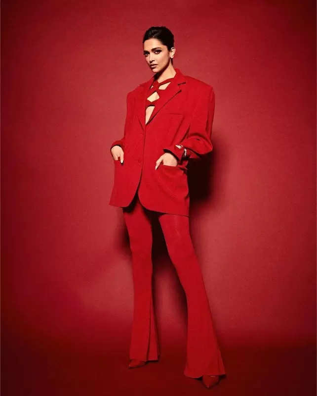 Deepika Padukone is a fashion force to be reckoned with in fiery red dress, see pictures