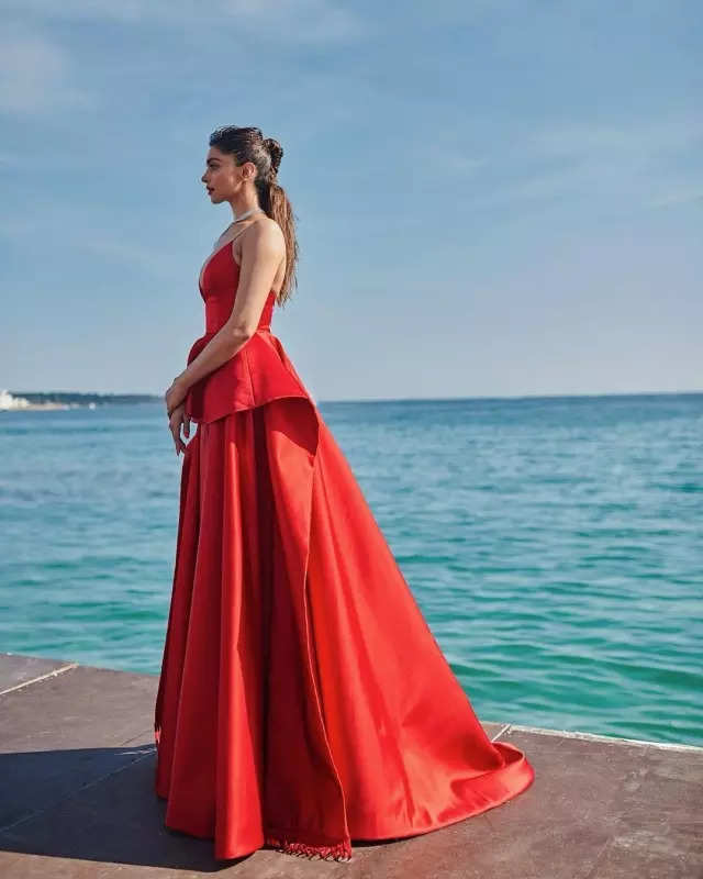 Deepika Padukone is a fashion force to be reckoned with in fiery red dress, see pictures