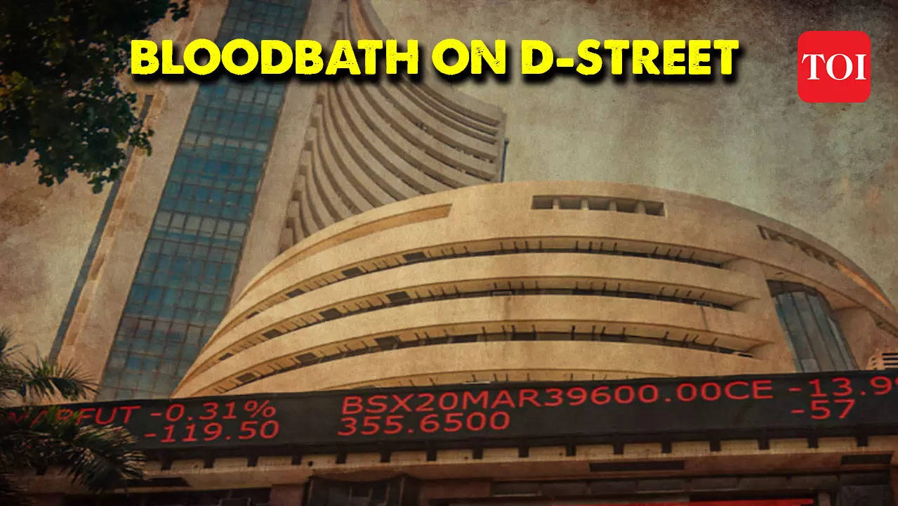 Sensex Falls Over 800 Points Nifty Down Over 250 Points