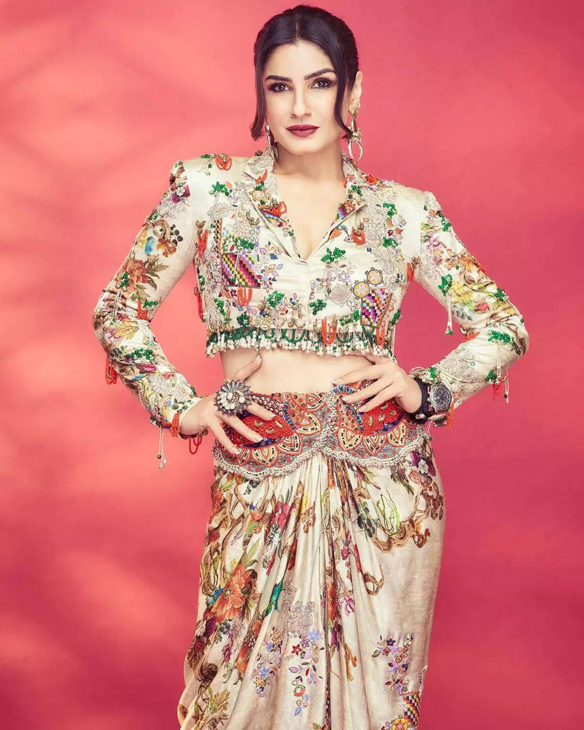 Discover Raveena Tandon's dazzling style odyssey unveiled for fashion enthusiasts