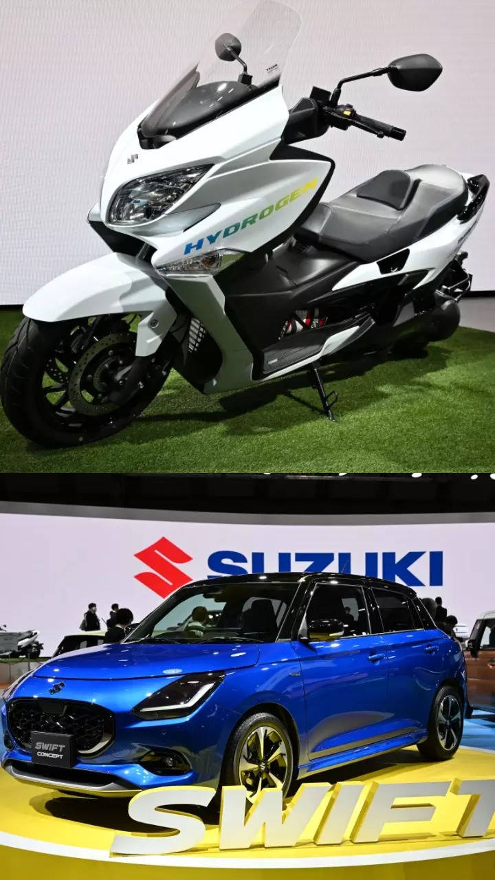 Suzuki's Japan Mobility Show exhibit: Hydrogen-run Burgman to fourth-gen  Swift