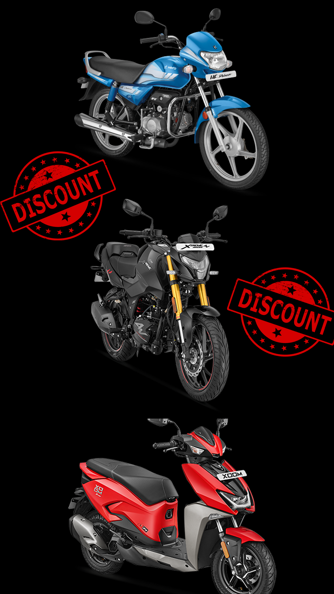 Hf deluxe discount hero bike price