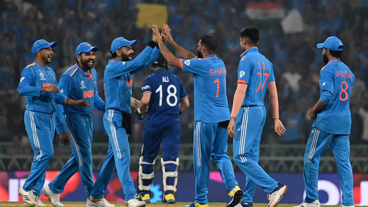 India vs England highlights World Cup 2023 India crush England by 100 runs The Times of India