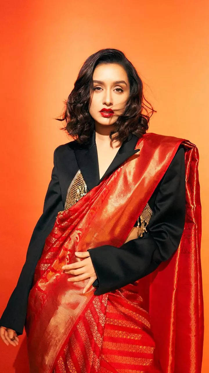 Shraddha Kapoor sets fashion trends with saree and blazer fusion