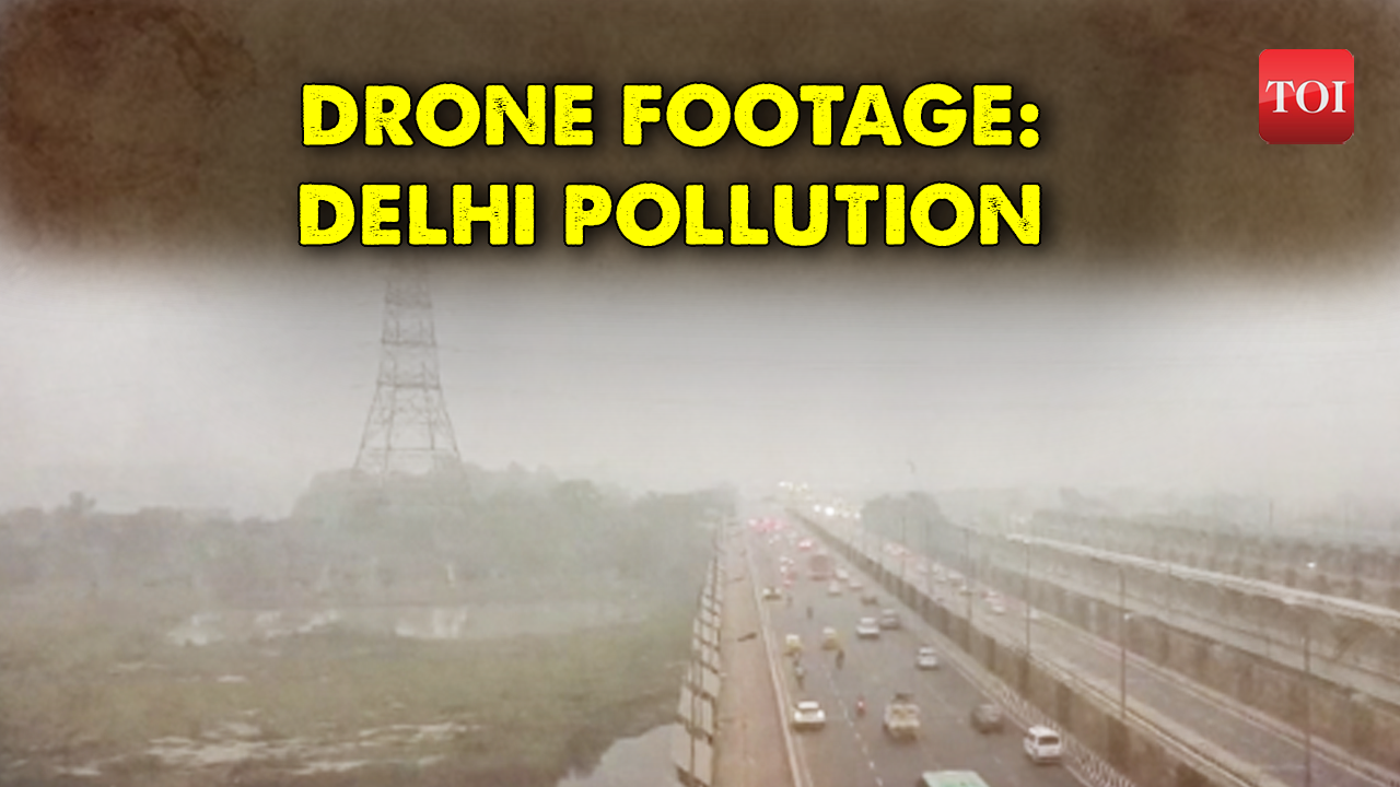 Delhi's air quality stays 'severe': Drone footage reveals thick haze ...