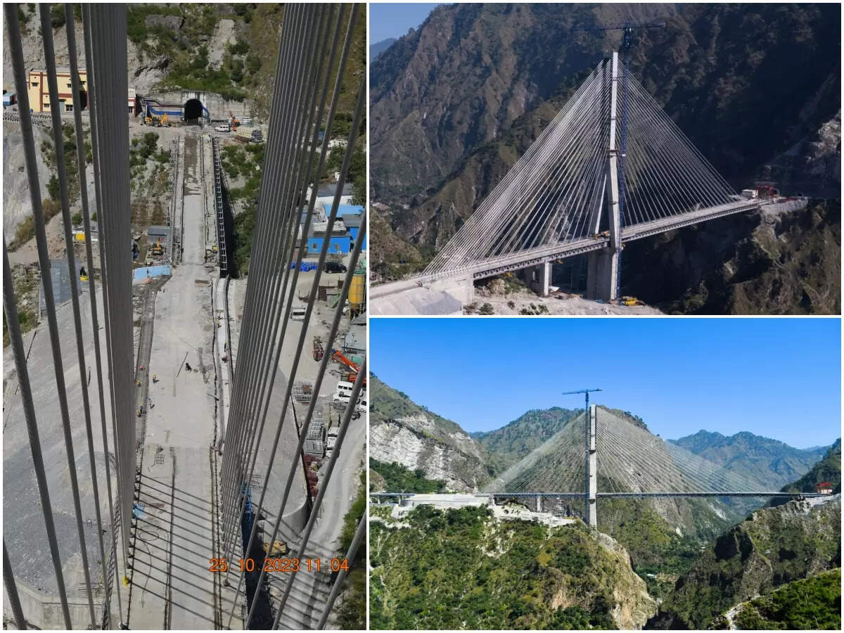 Anji Khad India's 1st cablestayed Indian Railways bridge completed