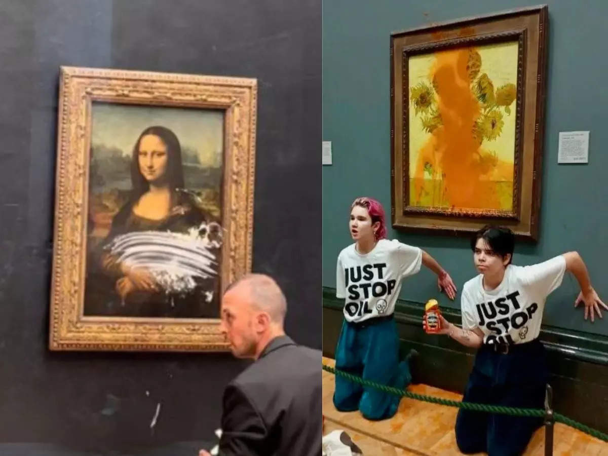 Climate Activists Keep Gluing Themselves to Artwork in Museums