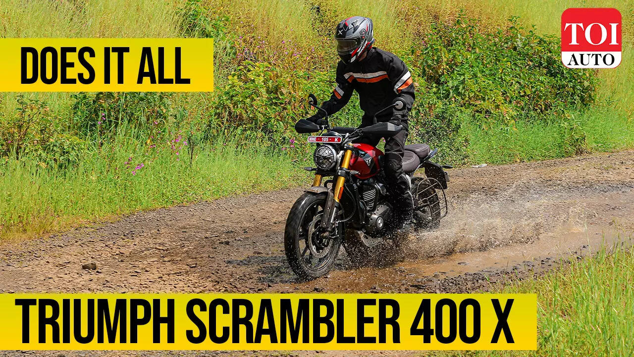 Triumph Scrambler 400 X ride review Speed 400 on stilts? TOI Auto