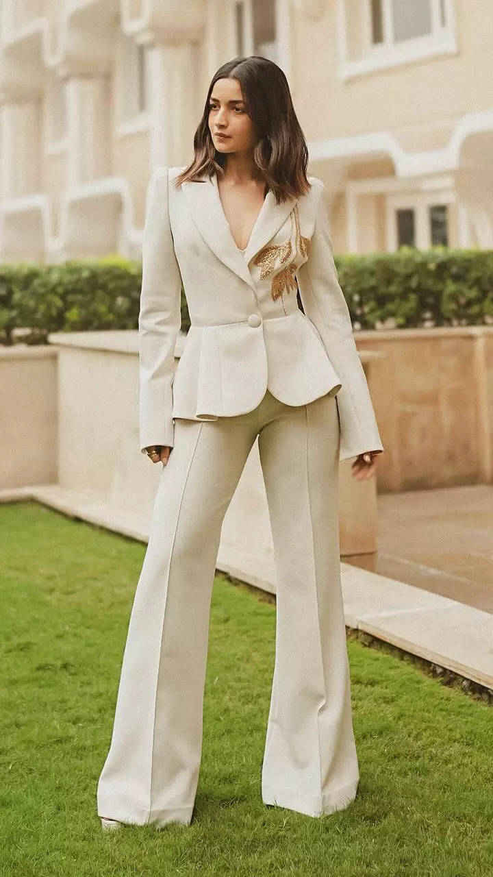 Ivory pantsuit hotsell