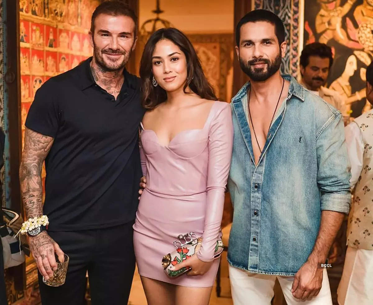 ​Sonam Kapoor and Anand Ahuja throw a welcome party for David Beckham