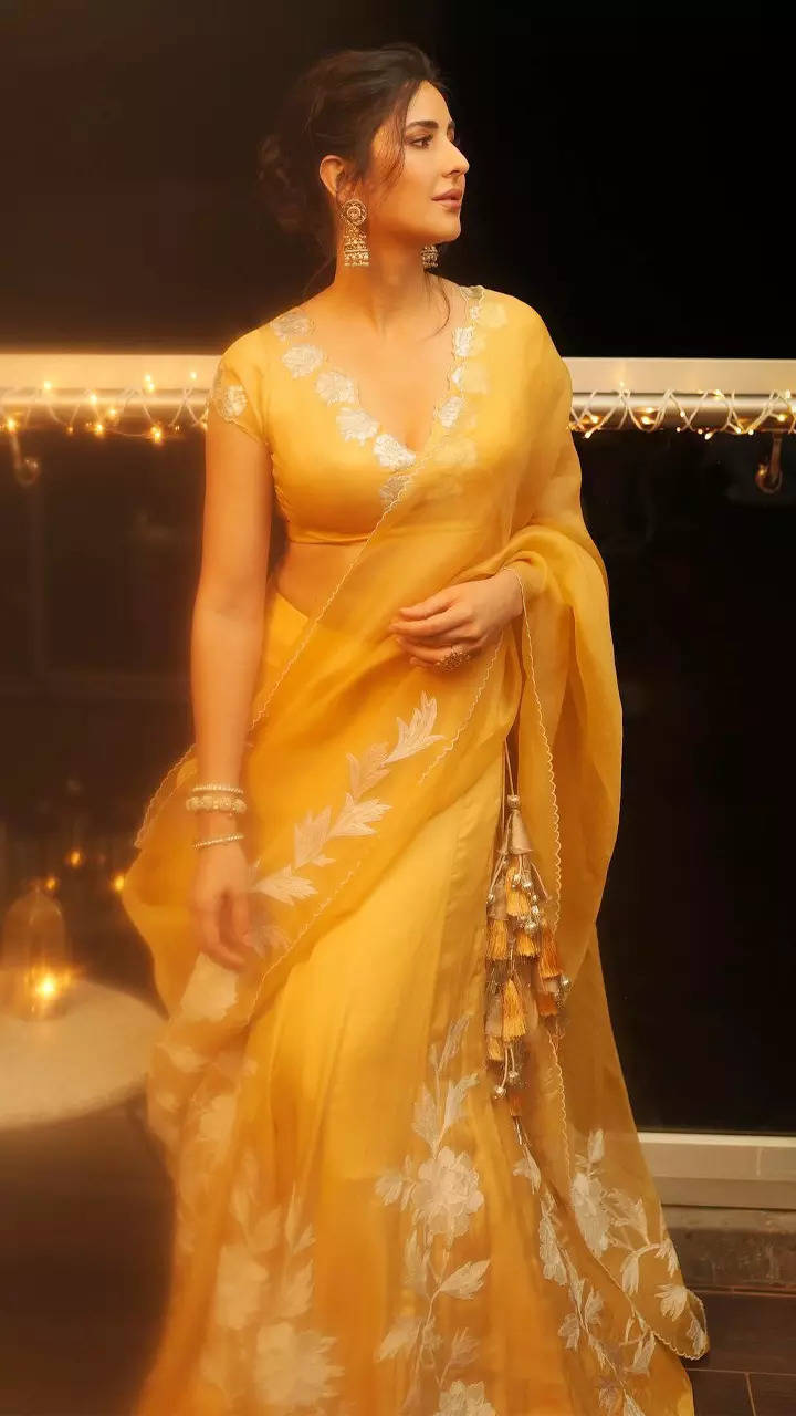 Katrina Kaif shines the brightest in a flowy yellow lehenga