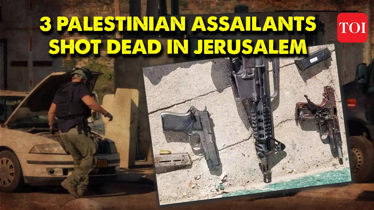 Israel Palestine War: 3 Palestinian assailants shot dead at a Jerusalem ...